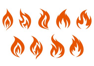 Fire symbols clipart