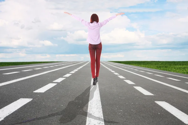 stock image Empty highway