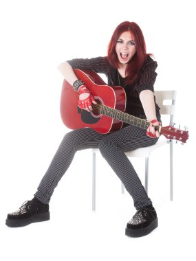 gitar ile kız