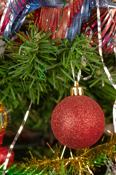 Decorated christmas-tree — Stock Photo, Image
