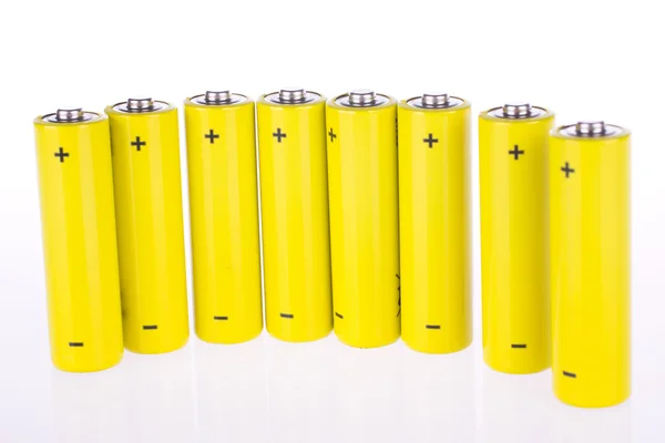 Yellow accumulators — Stock Photo, Image