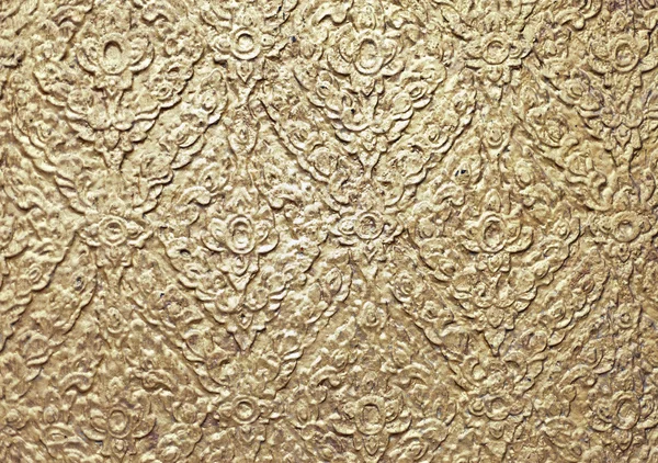 Fondo marrón con patrones dorados — Foto de Stock
