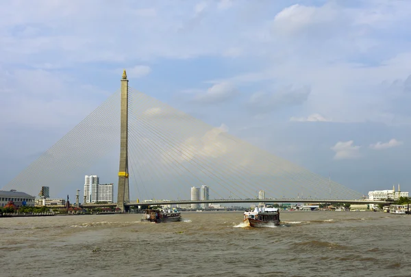 stock image Mega sling Bridge,Rama 8, in Thailand