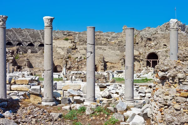 stock image Turkey with Greek theater in the background