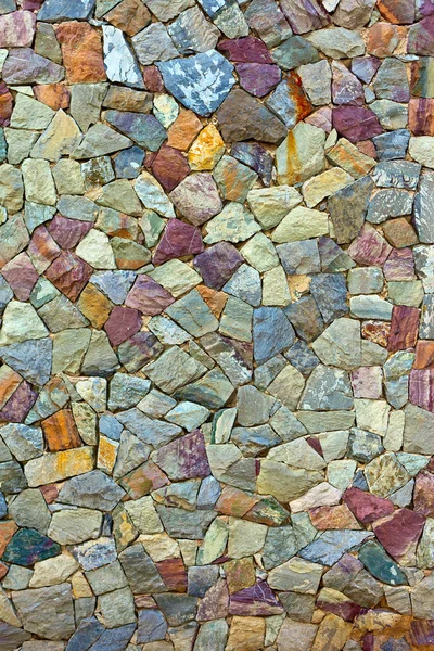 Кольоровий Візерунок старого каменю Стіна Поверхня — стокове фото