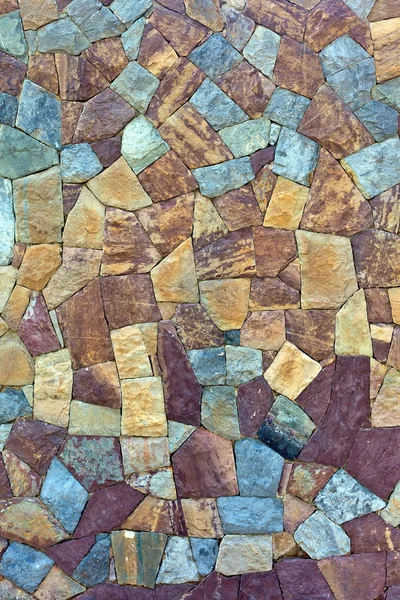 Έγχρωμο μοτίβο των παλαιών πέτρινο τοίχο στην επιφάνεια — Φωτογραφία Αρχείου