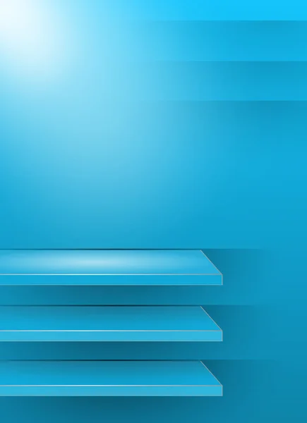 Blauwe 3D-achtergrond — Stockvector