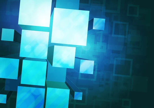 Fond bleu avec prismes — Image vectorielle