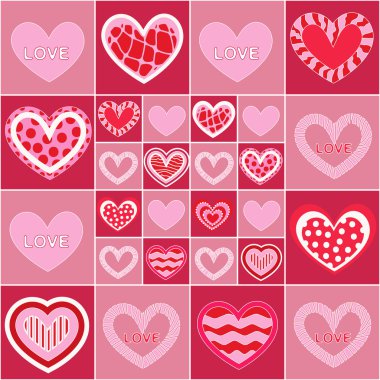 Red heart clipart