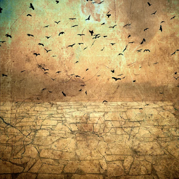 Vogels in de lucht — Stockfoto