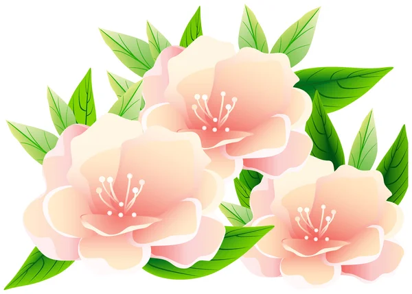 Streszczenie różowe kwiaty, plik eps.8 ilustracja. — Wektor stockowy