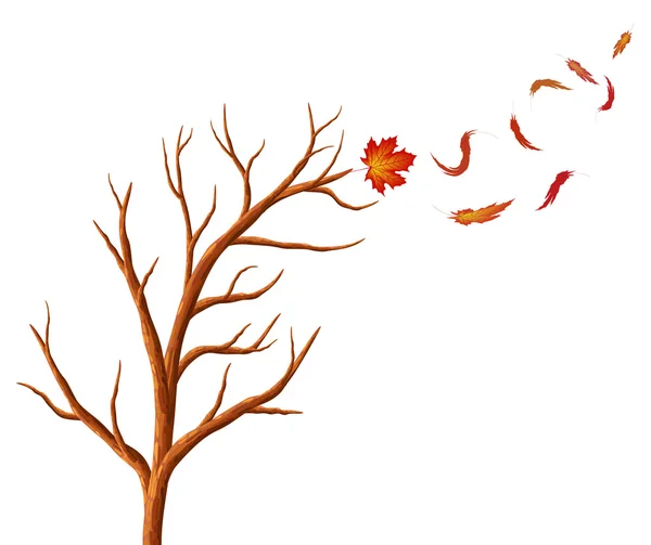 Abstrakt hösten träd. — Stock vektor