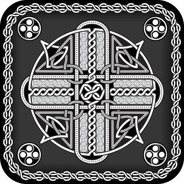 Knopf im keltischen Stil — Stockvektor