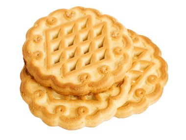 Three shortbread cookies clipart