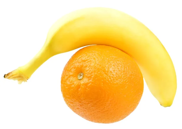 stock image Banana and orange