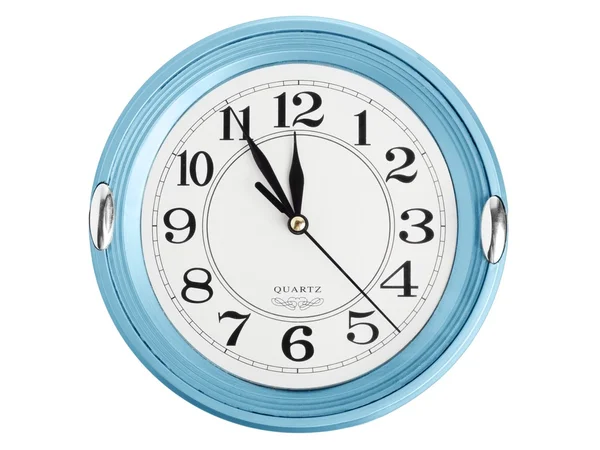 Zegar ścienny niebieski — Zdjęcie stockowe