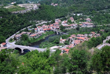 Bird View of Veliko Tarnovo clipart