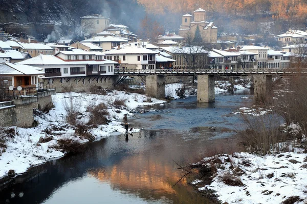 Asenov distriktet på vintern — Stockfoto