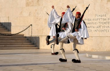 Changing of the Guard in Athens clipart