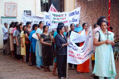 Womens Demonstration in India clipart