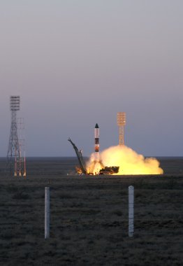 Russian Progress Spacecraft Launch clipart