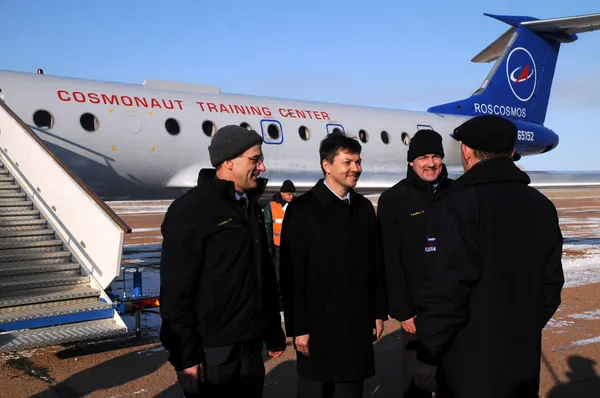 Relatório sobre a chegada em Baikonur — Fotografia de Stock