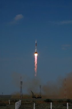 Soyuz TMA-15 Launch from Baikonur Cosmodrome clipart