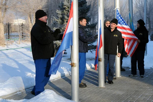 Flag Raising Ceremony — Stock Photo, Image
