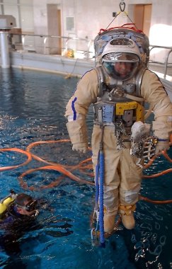 US Astronaut M.Barratt during Training clipart