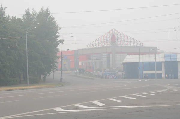 Moscú en el smog pesado —  Fotos de Stock