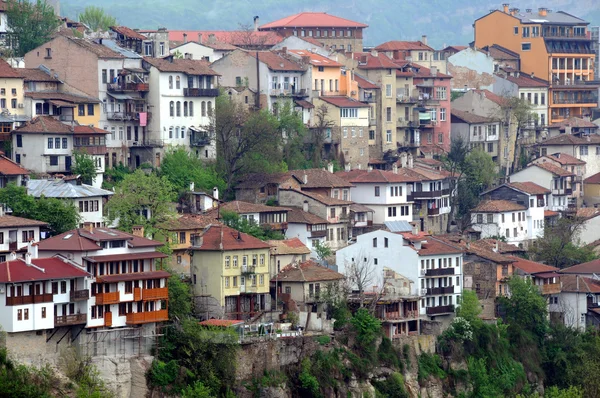 Distretto residenziale congestionato di Veliko Tarnovo — Foto Stock