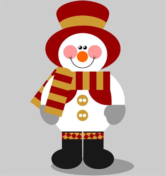 Color muñeco de nieve 03 — Archivo Imágenes Vectoriales