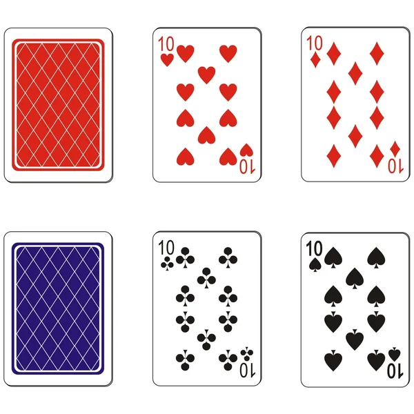 Playing kaartenset — Stockvector
