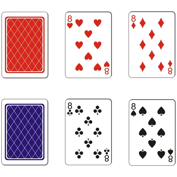 Jeu de cartes à jouer — Image vectorielle