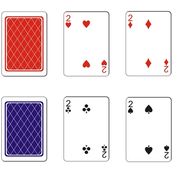 Spelkort ange 05 — Stock vektor