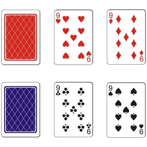 Speelkaart instellen 06 — Stockvector