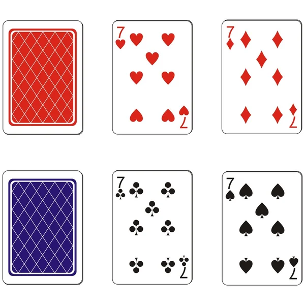 Hrací karta sada 09 — Stockový vektor