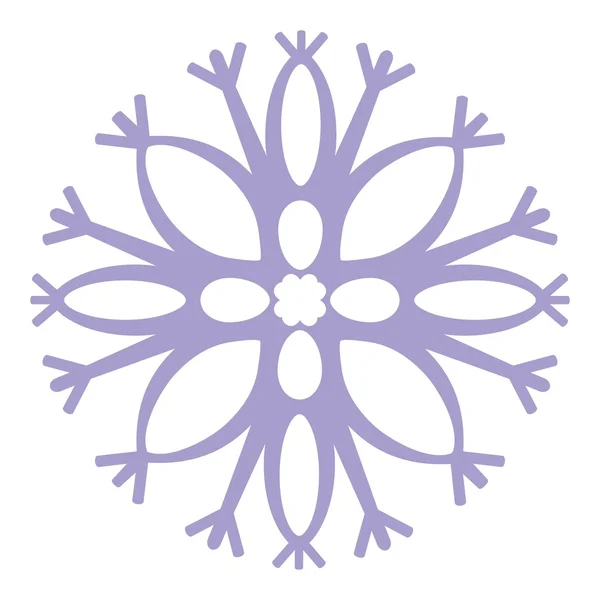 Isolated snowflake 04 — Stock Vector