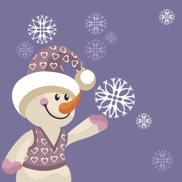 Sneeuwpop kleur 12 — Stockvector