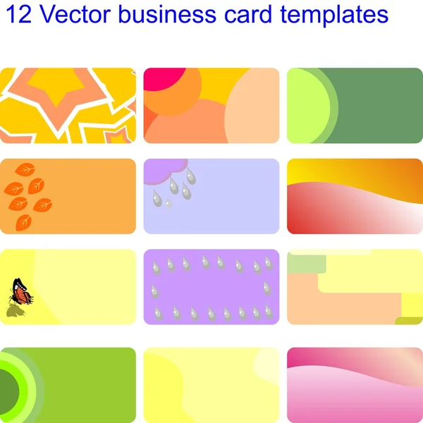 Stock vector Business card set 02