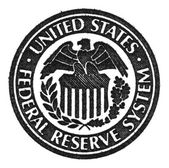 Symbol für das Federal Reserve System der Vereinigten Staaten. Makro.