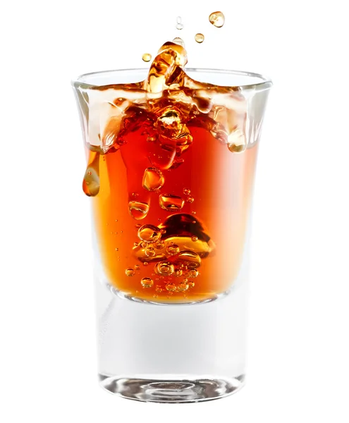 Brandy aislado en blanco — Stok fotoğraf
