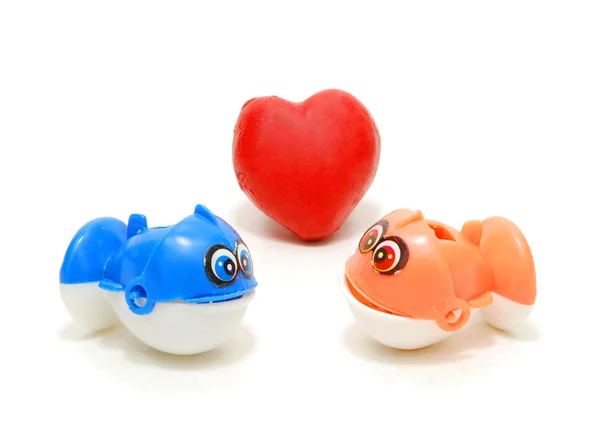 Ryby w miłości — Zdjęcie stockowe