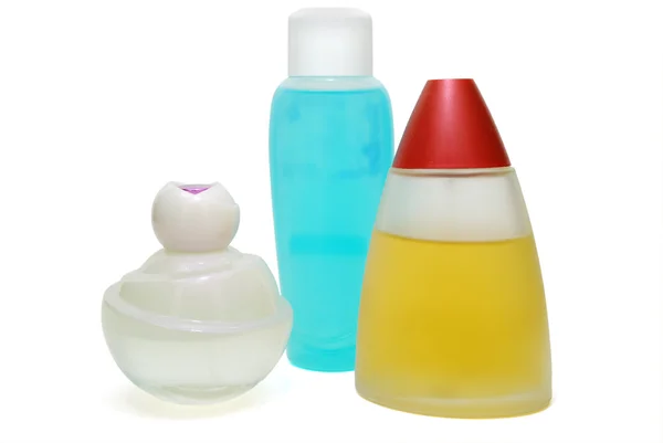 Three Parfume Flasks — Stock Photo, Image