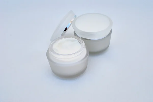 stock image Cosmetics cream jars