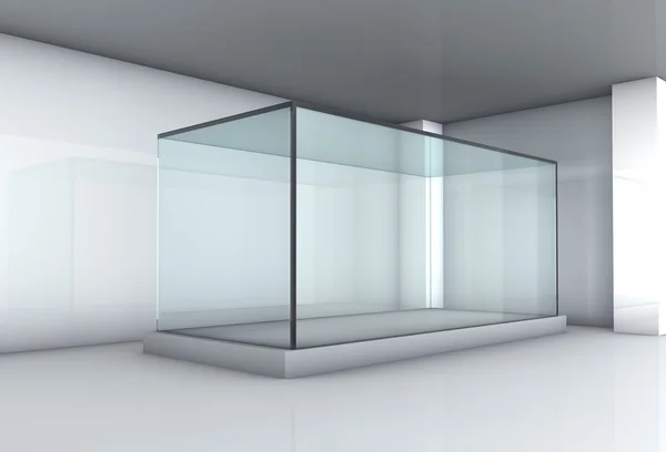 Boş cam vitrin Galeri — Stok fotoğraf