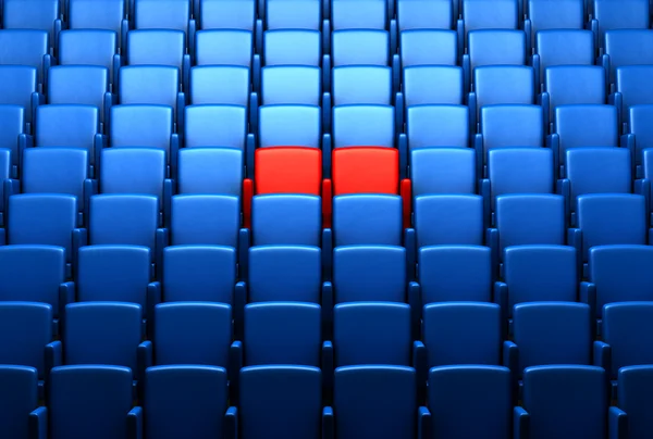 Auditorio con asientos reservados —  Fotos de Stock