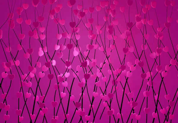 Sevgi çiçek 3D grup — Stok fotoğraf