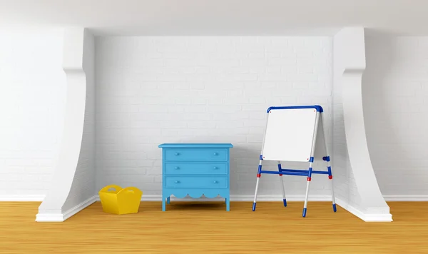 Çocuk odası ile yazı tahtası — Stok fotoğraf