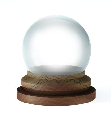 Empty crystal ball clipart